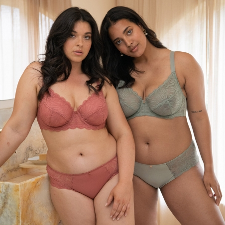 Soutien-gorge MELINE terracotta et eucalyptus Soutien-gorge MELINE terracotta et eucalyptus